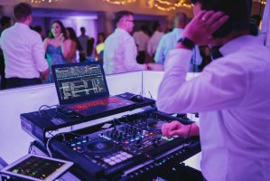 a man at a dj's desk