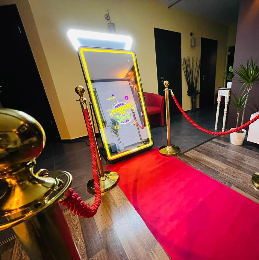 Exklusiver Selfie-Spiegel, Foto-Selfiebox